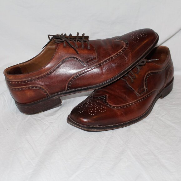 Johnston & Murphy Brogue/Wing Tip Style Mahogany Lace Oxford Dress Shoe Men 11.5 main image 10
